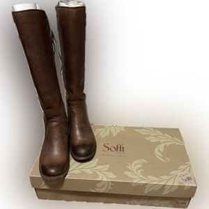 Söfft Sharnell II Tall Leather Boots – Whiskey – Size 8.5